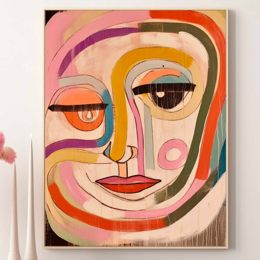 Geo Face Abstract Art