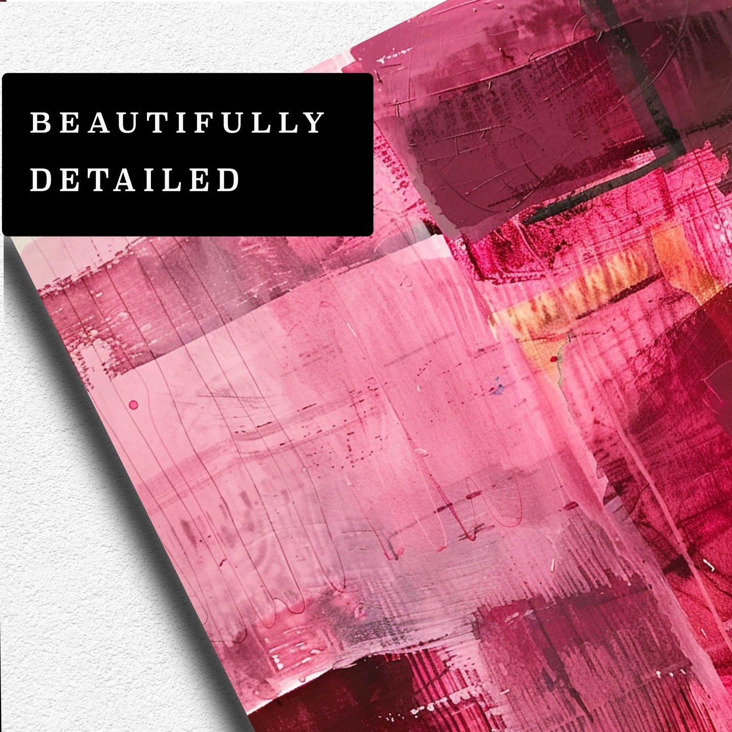 Crimson Currents Abstract Painting (Digital Download)